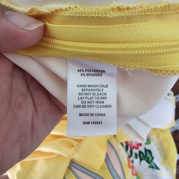 Looney Tunes x Unique Vintage Bugs Bunny Gathered A-Line Mini Skirt Yellow 5X/26 - Picture 9 of 9